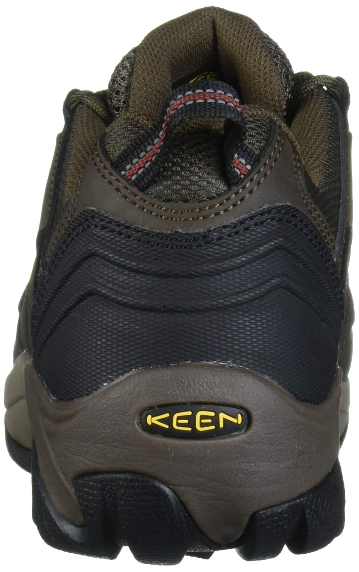 KEEN Utility Men's Lansing Low Steel Toe Work Shoe, Cascade Brown/Fired Brick, 9.5 Medium US