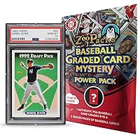 Derek Jeter PSA Graded Card Mystery Power Pack - 1 PSA Graded Derek Jeter Card and 2 Packs of Cards Per Pack - Amazon Exclusive