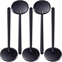 PAGOW 5pcs Handheld Eye Occluder, Plastic Oval Eye Occluder Tool, Portable Optics Optometry Instrument for Vision Test, Eye Chart Exam (Black) 7.63 x 2.48 Inch