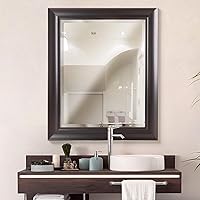 Head West Espresso Rectangular Framed Wall Vanity Mirrors, Bathroom Mirrors, Living Room Mirrors - 28
