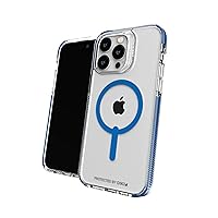 ZAGG Gear4 Santa Cruz Snap Case Apple iPhone 14 Pro Max, D30 Drop Protection Up to (13ft│4m), Wireless Charging Compatible, Reinforced Top, Bottom & Edges - Blue