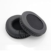 Replacement Ear Pads for Audio-Technica ATH-WS99, ATH-WS70, ATH-WS77, Sony MDR-V55, V500DJ, MDR-7502 Headphones - Black