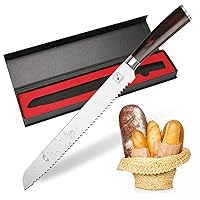 imarku Bread Knife, German High Carbon Stainless Steel Professional Grade Bread Slicing Knife, 10-Inch Serrated Edge Cake Knife, Bread Cutter for Homemade Crusty Bread