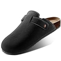 BULLIANT Comfort Clogs Slippers Sandals Nurse Work Shoes Unisex for Men Women with Cushioned Cork-Footbed