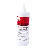 Gardner Bender 79-201 Poly-Gel Cable-Pulling Lubricant, 28° - 200°F, Dries Clear, Conduit & Fiber-Optic Cable Insulation, Squeeze Bottle, Blue