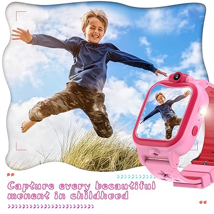 Kids Smart Watch Girls 3-10 Years,Touchscreen Toddler Digital Sport SmartWatch with Music Pedometer Games for Age 4 5 6 7 8 9 10 Years Children Birthday Gifts - Pink