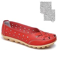 Stylendy Orthopedic Loafers, Orthopedic Loafers in Breathable Leather, Casual Orthopedic Shoes for Women, Comfortable Walking Closed Toe Flats
