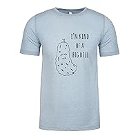 I'm Kind Of A Big Dill, Graphic Men's Tee, Funny T Shirt, Shirts with Sayings, Stonewash Blue or Sage (S, Stonewash Blue)