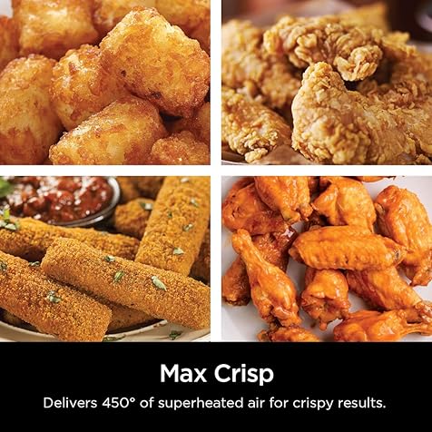 AF161 Max XL Air Fryer that Cooks, Crisps, Roasts, Bakes, Reheats and Dehydrates, with 5.5 Quart Capacity, and a High Gloss Finish, Grey