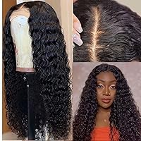HD Transparent Lace Front Deep Wave Human Hair Glueless Wig 13x6 Lace Front Wig With Baby Hair 150 Density Remy Brazilian For Women Pre Plucked Natural Hairline Bleached Knot 20Inch