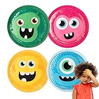 Magic Gel Children's Ice Pack | 4 Little Monsters to Hold Them by The Hand | Say Bye Bye to Boo Boo’s! | Ideal for Kids Injuries Including Fever, Cuts & Insect Bites