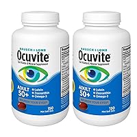 Adult 50+ Vitamin & Mineral Supplement with Lutein, Zeaxanthin, and Omega-3, Soft Gels (2Pack)