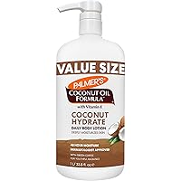 Coconut Oil Formula Body Lotion for Dry Skin, Hand & Body Moisturizer with Green Coffee Extract & Vitamin E, Value Size Pump Bottle, 33.8 Fl Oz (Pack of 1)