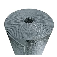 US Energy Products Nasa Tech Heavy Duty 6inch x 25ft Reflective Foam Core Pipe Air Duct Attic Basement Weatherization wrap (1/8 inch thick)