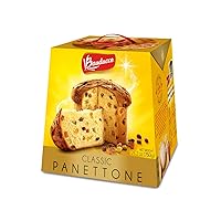 Panettone Classic - Moist & Fresh Fruit Holiday Cake - Traditional Italian Recipe With Candied Fruit & Raisins - 26.2oz