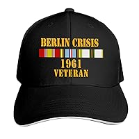 Berlin Crisis 1961 Veteran Unisex Baseball Cap Dad Hat Adjustable Snapback Hats Sandwich Cap Trucker Hat Black