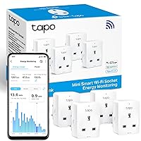 Smart Plug with Energy Monitoring, Max 13A,Works with Amazon Alexa & Google Home, Wi-Fi Smart Socket, Remote Control, Device Sharing, No Hub Required, Tapo P110 (4-Pack)