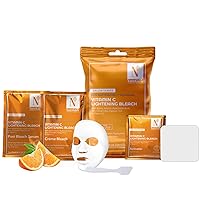 Nutriglow Advanced Organics Vitamin C Bleach for Tan Removal, and Hair Lightening (6 in 1) - 20g