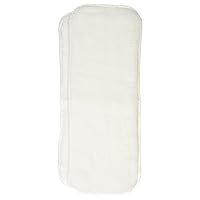 Luvable Friends 2 Count Absorbent Inserts for All-in-One Reusable Diaper, White