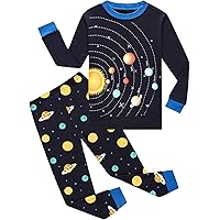 Little Hand Toddler Boys Pajamas Monster Truck Cotton Kids Dinosaur 2 Piece Planets Pjs Sleepwear Clothes Sets 2-7 Years