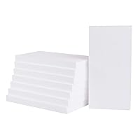 Silverlake Craft Foam Block - 8 Pack of 6x12x1 EPS Polystyrene Blocks for Crafting, Modeling, Art Projects and Floral Arrangements - Sculpting