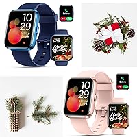 Empower Your Lifestyle with Bluetooth Call Fitness Smartwatch for Women/Men, Alexa, Health and Sleep Tracker Smart Watch, Compatible Android iOS, Ideas Gift on Christmas, New Year, Thanksgiving Day