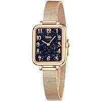 CIVO Womens Watch Slim Ultra Minimalist Square Ladies Watches Stainless Steel Straps Women Watches Waterproof Elegant Classic Dress Casual Analogue Wrist Watches for Women