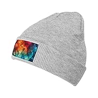 Beanie for Men Women Color Fusion Warm Winter Knit Cuffed Beanie Soft Warm Ski Hats Unisex
