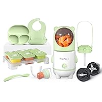 Baby Food Maker, 17 in 1 Set for Baby Food, Baby Food Feeder Pacifier Baby Essentials Gift (Green)