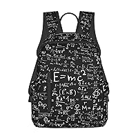 Blackboard Wallpaper Print Simple And Lightweight Leisure Backpack, Men'S And Women'S Fashionable Travel Backpack