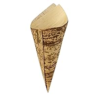 PacknWood 210BBCOB17 Bamboo Leaf Cone 2 Layers (Case of 1000), Perfect For Catering, 100% Natural & Biodegradable - Disposable Bamboo Serving Cone (5 oz - 2.7