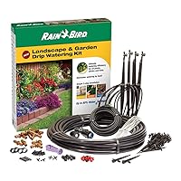 Rain Bird LNDDRIPKIT Drip Irrigation Landscape/Garden Watering Kit with Drippers, Micro-Bubblers, Micro-Sprays