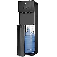 Avalon A3BLK Self Cleaning Bottom Loading Water Cooler Dispenser, 3 Temperature-UL/Energy Star Approved-Black Stainless Steel, 5 Gallons