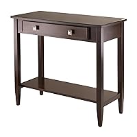 Winsome Richmond 33.98-inch x 29.92-inch x 15.69-inch Wood Console Hall Table Tapered Leg, Brown (94136)