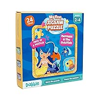 Underwater Magic! My First Jigsaw Puzzle : Mermaid & The Goldfish: Solve Two Delightful Puzzles, Frame The Goldfish, and Boost Problem-Solving Skills for Kids | Birthday Gifts for Kids by LoveDabble