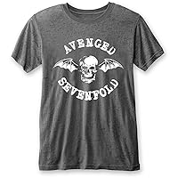Avenged Sevenfold 'Deathbat' (Grey) Burnout T-Shirt
