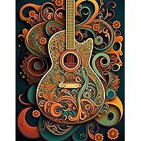 Guitar Tab Notebook | Ideal Gift for Guitar Enthusiasts: Blank Guitar Tablature Book for Musicians, Teachers and Students | 150 Pages | 8.5