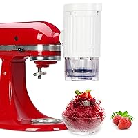 Shave Ice Attachment for Kitchenaid Mixers, Shaved Ice and Snow Cone Attachment for Kitchenaid Stand Mixers With 10 Ice Molds
