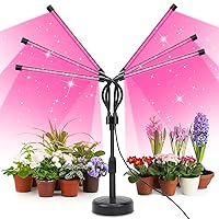LED Grow Light - Six Adjustable Gooseneck Heads, Full Spectrum for Indoor Plants, Seed Starting (Six-Head Grow Light)
