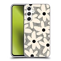 Head Case Designs Officially Licensed Kierkegaard Design Studio Daisy Black Cream Dots Check Retro Abstract Patterns Soft Gel Case Compatible with Samsung Galaxy A54 5G