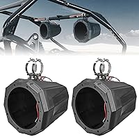 kemimoto 8-Inch Speaker Pod Enclosure for All 1.5/in to 2/in Roll Bar Pairs of Universal 8/in Speaker Cage Pods Compatible with UTVs Polaris RZR Ranger Can-Am Maverick X3 Yamaha Kawasaki, Boats
