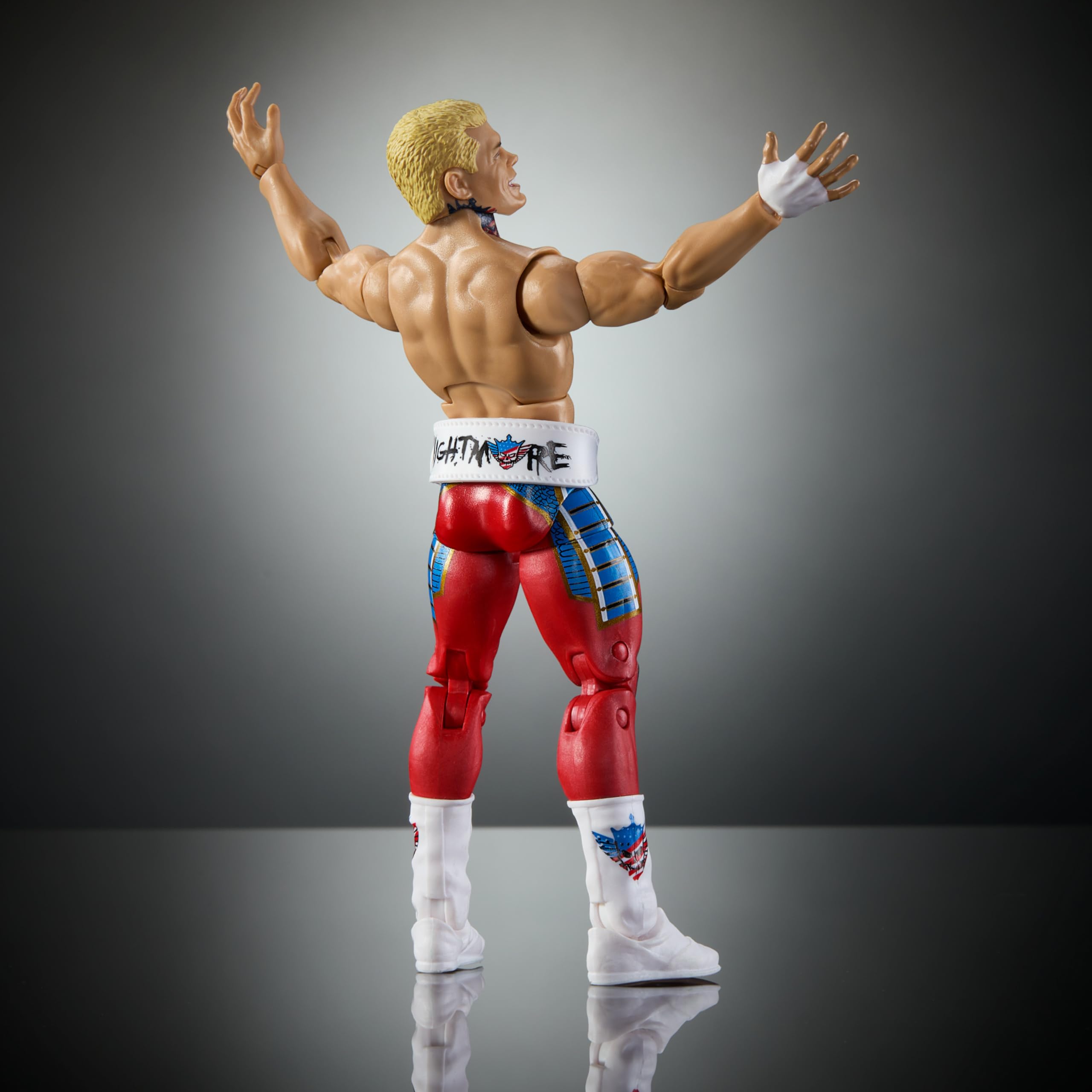 ​WWE Top Picks Elite Action Figure & Accessories Set, “The American Nightmare” Cody Rhodes 6-inch Collectible with Swappable Hands, Ring Gear & 25 Articulation Points​
