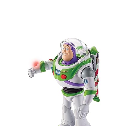 Toy Story Ultimate Walking Buzz Lightyear, 7 in Tall Figure with 20+ Sounds and Phrases, Walking Motion and Expandable Wings, Gift for Kids 3 Years and Older with Expandable Wings