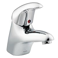 Moen 8419F05 Commercial M-Dura Mount Bathroom Faucet with Pop-Up Drain with Single 2.5-Inch Handle .5-gpm, Chrome