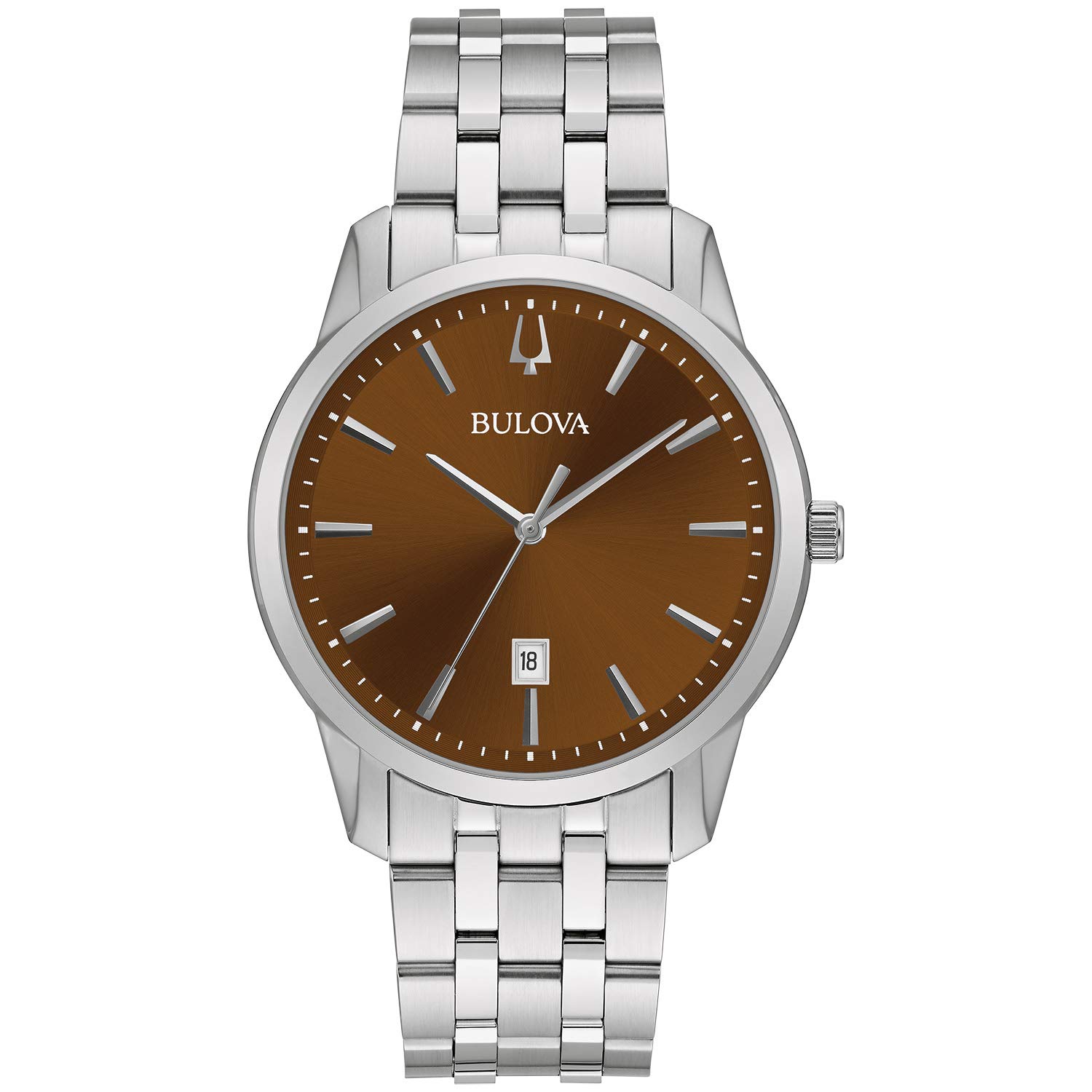 Bulova Men's Classic Sutton 3-Hand Calendar Date Quartz Watch, 40mm