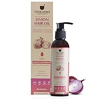 UPAKARMA Onion Black Seed Hair Oil with 12 Essential Oils - 6.8 Fl Oz