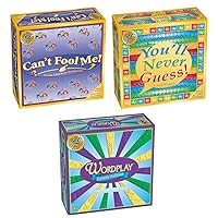 Can't Fool Me + You'll Never Guess + Wordplay = Triple Play Board Game Bundle for Families and Game Night