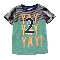 Mud Pie Baby Boys' Yay T-Shirt (Toddler), Green, 2T