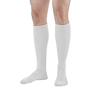 Ames Walker AW Style 122 Coolmax 15-20mmHg Knee High Socks White Medium
