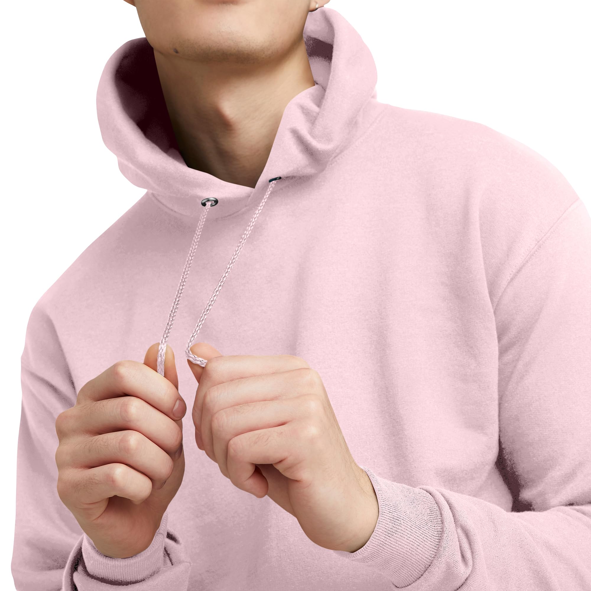 Hanes Men's Hooded Sweatshirt, EcoSmart Cotton-Blend Plush Fleece Pullover Hoodie